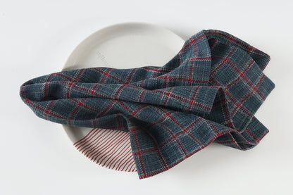 Kırmızı / Yeşil Pamuklu Peçete 2'li Set