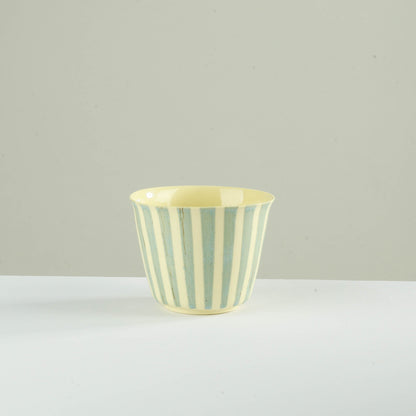 v shape - sage/stripes