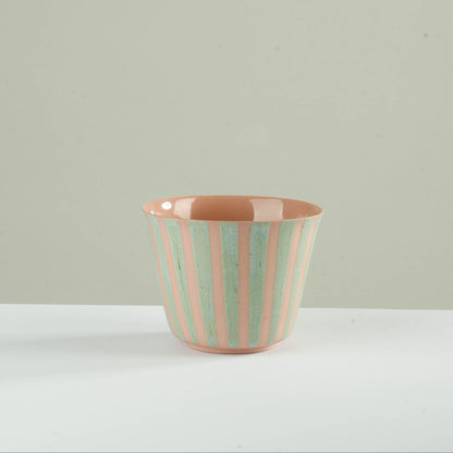 v shape - sage/stripes