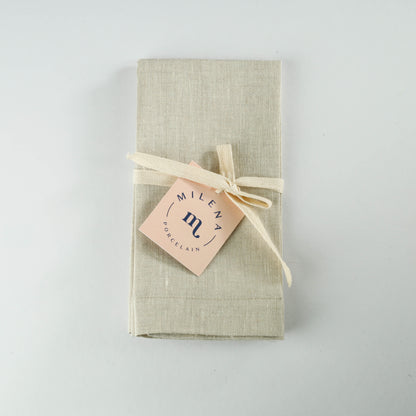Keten Peçete 2'li Set / Natural